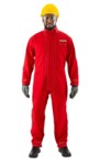 imagen de Ansell AlphaTec Chemical-Resistant Coveralls 66-667 666673IN6XL - Size 6XL - Red - 05365