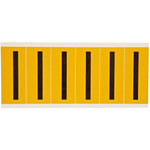 imagen de Brady 1550-I Etiqueta en forma de letra - I - Negro sobre amarillo - 1 1/2 pulg. x 3 1/2 pulg. - B-946