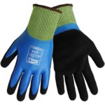 imagen de Global Glove Samurai CR999MFF Negro/Azul Grande HDPE Guante resistente a cortes - CR999MFF LG