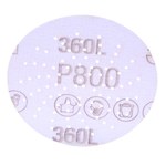 imagen de 3M Hookit Recubierto Óxido de aluminio Morada Disco de velcro - Óxido de aluminio - 3 pulg. - P800 - Súper fino - 20828