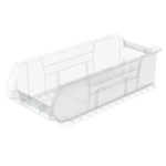 imagen de Akro-mils Akrobin 200 lb Transparente Polímero de grado industrial Apilado Contenedor de almacenamiento - longitud 23 7/8 pulg. - Ancho 11 pulg. - Altura 7 pulg. - Compartimientos 1 - 30286SCLAR