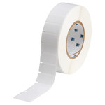 imagen de Brady THT-135-427-3-AW Rollo de etiquetas troqueladas para impresoras - 0.75 pulg. x 1 1/2 pulg. - Poliimida - Transparente/Blanco - B-472