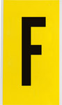imagen de Brady 3470-F Etiqueta en forma de letra - F - Negro sobre amarillo - 5 pulg. x 9 pulg. - B-498
