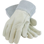 imagen de PIP 75-2022 Gray/Tan XL Grain, Split Cowhide Welding Glove - Wing Thumb - 12.5 in Length - 75-2022/XL