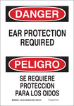 imagen de Brady B-555 Aluminio Rectángulo Cartel de PPE Blanco - 10 pulg. Ancho x 14 pulg. Altura - Idioma Inglés/Español - 125196