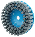 imagen de Weiler Nylox Silicon Carbide Bristle Disc - Very Fine Grade - Unthreaded Hole Attachment - 7/8 in Center Hole - 8 in Outside Diameter - 0.035 in Bristle Diameter - 85908