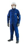imagen de Ansell AlphaTec 66-670 Blue XL Nomex Flame-Resistant Jacket - Fits 58 in Chest - 076490-66428