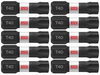 imagen de Bosch Impact Tough T40 Torx Puntas de inserción ITT401B - Acero De Aleación - 1 pulg. Longitud - 48318
