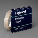 imagen de 3M Highland 6200 Clear Office Tape - 3/4 in Width x 72 yd Length - 07446
