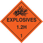 imagen de Brady B-120 Poliéster reforzado con fibra de vidrio Cuadrado Letrero de anuncio para camión Naranja - 10 3/4 pulg. Ancho x 10 3/4 pulg. Altura - 63350