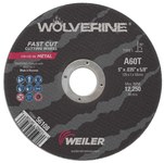 imagen de Weiler Wolverine Cutoff Wheel 56108 - Type 1 - Straight Wheel - 5 in - Aluminum Oxide - 60 - T