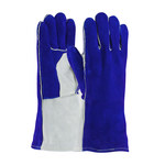 imagen de PIP 73-7250 Blue/Gray Large Split Cowhide Welding Glove - Wing Thumb - 13.5 in Length