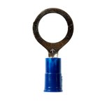 imagen de 3M Scotchlok MV14-38RX Blue Brazed Vinyl Brazed Ring Terminal - 1.13 in Length - 0.56 in0.56 in Wide - 0.09 in Inside Diameter - 3/8 in Stud - 58751