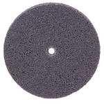 imagen de Weiler Unitized Aluminum Oxide Hard Deburring Wheel - Coarse Grade - Arbor Attachment - 2 in Diameter - 1/4 in Center Hole - 1/8 in Thickness - 55545