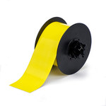 imagen de Brady B30C-2500-509-YL Rollo continuo de etiquetas magnéticas para impresora de transferencia térmica - 2.5 pulg. x 25 pies - Poliéster - Amarillo - B-509