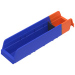 imagen de Akro-mils 15 lb Azul/Naranja Indicador Contenedor de almacenamiento - longitud 17 7/8 pulg. - Ancho 4 1/8 pulg. - Altura 4 pulg. - Compartimientos 1 - 36448 BLUE