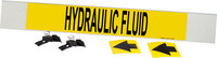 imagen de Brady 5710-HPHV Marcador de tubería con correa - Agua - Poliéster - Negro sobre amarillo - B-681, B-883