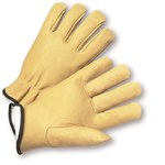 imagen de West Chester 994KP White 3XL Grain Pigskin Leather Driver's Gloves - Keystone Thumb - 11 in Length - 994KP/3XL