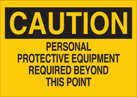 imagen de Brady B-401 Poliestireno Rectángulo Cartel de PPE Amarillo - 14 pulg. Ancho x 10 pulg. Altura - 25205