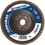 imagen de Weiler Tiger Paw Type 27 Flap Disc 51115 - Zirconium - 4-1/2 in - 80 - Medium
