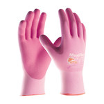imagen de PIP MaxiFlex Active 34-8264 Pink Large Lycra/Nylon Work Gloves - EN 388 1 Cut Resistance - Nitrile Palm & Fingers Coating - 8.7 in Length - 34-8264/L
