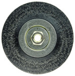 imagen de Weiler Polyflex 35206 Wheel Brush - 6 in Dia - Encapsulated Knotted Steel Bristle