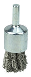 imagen de Weiler Stainless Steel Cup Brush - Unthreaded Stem Attachment - 3/4 in Diameter - 0.020 in Bristle Diameter - Cup Material: Standard - 10030