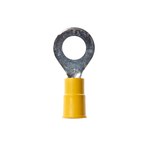 imagen de 3M Highland RV10-6Q Yellow Butted Vinyl Butted Ring Terminal - 1.03 in Length - 0.38 in0.38 in Wide - 0.25 in Max Insulation Outside Diameter - 0.135 in Inside Diameter - #6 Stud - 60036