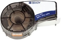 imagen de Brady 21-750-499M Cartucho de etiquetas para impresora - 3/4 pulg. x 16 pies - Nailon - Negro sobre blanco - B-499
