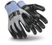 imagen de HexArmor 9000 Series 9000 Gris/azul/negro 10 HPPE/SuperFabric Recubrimiento sin costuras Guantes resistentes a cortes - 9010 sz 10