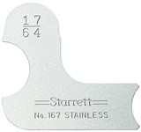 imagen de Starrett Acero Medidor de radio - 167-17/64