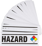 imagen de Brady Prinzing Rectángulo Letrero de material peligroso Blanco - 8816