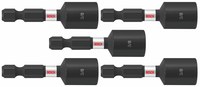 imagen de Bosch Impact Tough 3/8 pulg. Hexagonal Puntas de tuerca ITNS38B - Acero De Aleación - 1.875 pulg. Longitud - 48485