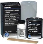 imagen de Devcon Flexane 80 Two-Part Black Urethane Adhesive - Liquid 1 lb Kit - 15800