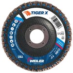 imagen de Weiler Tiger X Angled Flap Disc 51202 - 4-1/2 in - Coarse