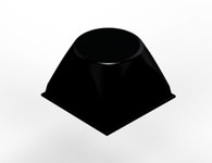imagen de 3M Bumpon SJ5514 Black Bumper/Spacer Pad - Square Shaped Bumper - 0.81 in Width - 0.52 in Height - 18469