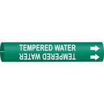 imagen de Bradysnap-On B4371- Marcador de tubos - 1 1/2 pulg. to 2 3/8 pulg. - Plástico - Blanco sobre verde - B-915