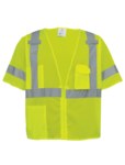 imagen de Global Glove FrogWear GLO-011 Chaleco de alta visibilidad GLO-011/LG - tamaño Grande - Poliéster - Lima de alta visibilidad - ANSI clase 3 (con mangas) - glo-011 lg