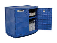 imagen de Justrite Gabinete de almacenamiento de material peligroso Polietileno 24180 - 8.5 gal - Azul real - 16382