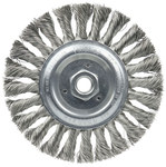 imagen de Weiler 08346 Wheel Brush - 6 in Dia - Knotted - Standard Twist Stainless Steel Bristle
