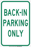 imagen de Brady B-555 Aluminio Rectángulo Cartel de información, restricción y permiso de estacionamiento Blanco - 12 pulg. Ancho x 18 pulg. Altura - 129645