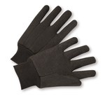 imagen de West Chester 750PD Brown Large Cotton/Polyester General Purpose Gloves - Straight Thumb - PVC Dotted Palm & Fingers Coating - 9.5 in Length - 750PDL