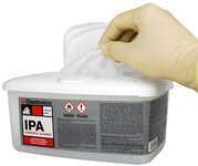 imagen de Chemtronics Paño para limpieza de IPA - 100 toallitas Caja - IPA100B