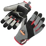 imagen de Ergodyne ProFlex 710CR Gray/Black/Red Large EVA Cut-Resistant Gloves - ANSI A4 Cut Resistance - Kevlar Coating - 17124