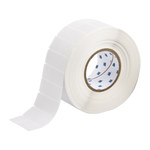 imagen de Brady THT-131-427-3 Rollo de etiquetas troqueladas para impresoras - 1 pulg. x 1 pulg. - Vinilo - Transparente/Blanco - B-427