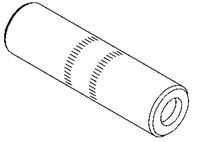 imagen de 3M Scotchlok 20001 Gray Aluminum Barrel Connector - Butt Connector - 1.62 in Length - 0.2 in Inside Diameter - 0.344 in Outside Diameter - 13236