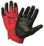 imagen de West Chester Zone Defense 701CRPB Black/Red Small Cut Resistant Gloves - ANSI A1 Cut Resistance - Polyurethane Palm Only Coating - 8.5 in Length - 701CRPB/S