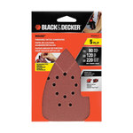 imagen de Black & Decker Mouse Hoja de papel de lija 29321 - 4 1/4 pulg. x 6 3/4 pulg. - A/O óxido de aluminio AO - Variado