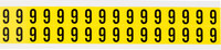 imagen de Brady 3420-6 Etiqueta de número - 6 - Negro sobre amarillo - 9/16 pulg. x 3/4 pulg. - B-498
