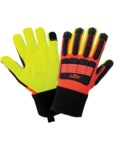 imagen de Global Glove Vise Gripster SG9954 Naranja de alta visibilidad Grande Algodón Guantes de trabajo - sg9954 lg